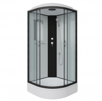 Душевая кабина NG-6702-14(100*100*215) средний поддон 26см,ЧЕРН.стекло прозрач.4 места в Орехово-Зуево СтройДвор на Карболите