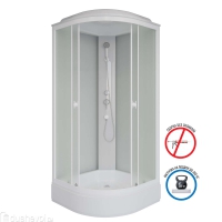 Душевая кабина Р100/26/МТ (100x100x215) СРЕДНИЙ ПОДДОН 26см 4 места в Орехово-Зуево СтройДвор на Карболите