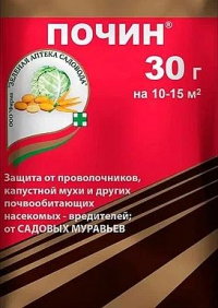 ПОЧИН 30 г (почвенный инсектицид для борьбы с почвообитающими насекомыми) в Орехово-Зуево СтройДвор на Карболите