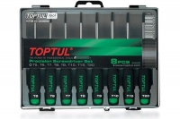 TOPTUL Набор отверток 8шт TORX T5-T20 д/точных работ в Орехово-Зуево СтройДвор на Карболите