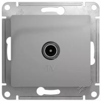 Systeme Electric GLOSSA TV роз.1мест.СУ (окон RG6 1dB) АЛЮМ. GSL000391 в Орехово-Зуево СтройДвор на Карболите