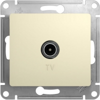 Systeme Electric GLOSSA TV роз.1мест.СУ (окон RG6 1dB) БЕЖ.GSL000291 в Орехово-Зуево СтройДвор на Карболите