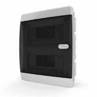 IEK Tecfor Бокс 18 модулей внутренний IP41 ПРОЗРАЧНАЯ ЧЕРНАЯ дверца в Орехово-Зуево СтройДвор на Карболите