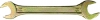 Ключ рожковый 8х10 мм желтый цинк