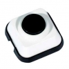 Кнопка звонка 0,4А белая с черной кнопкой (монт. пласт.) Schneider А1 0,4-011М