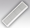Решетка вентиляционная пластмаст.переточная вентил. 4409ДП (бел.)