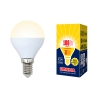Лампа светодиодная Volpe LED-G45-11W/WW/E14/FR/NR шар матовая 3000K