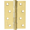 Петля для двери универсальная 100 х 75 х 2,5 мм Золото (2 шт)