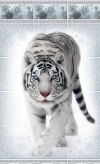 Панель ПВХ Зимняя сказка Тигр 250 х 2700 мм (узор 3 панели)