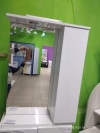 Шкаф в ванную комнату с зеркалом Квадро 60 П 1/дв Белый