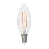 Лампа светодиодная LED-С35-9W/4000К/E14/CL/DIM GLA01TR диммируемая  прозрачная свеча
