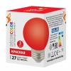Лампа красная декоративная светодиодная LED-G60-3W/RED/E27/FR/C