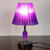 Настольная лампа 2045+142 черный/фиолетовый абажур