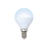 Лампа светодиодная Volpe LED-G45-9W/WW/E14/FR/NR шар матовая 3000K