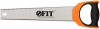 Ножовка по дереву двусторонняя каленый средний/мелкий зуб 400 мм 7 TPI/11 TPI FIT
