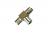 Соединитель телевизионного кабеля тройник гнезда F 05-4204-4