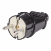 Smartbuy Вилка ЗЕМЛЯ черная SBE-16-P01-b