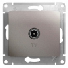 Systeme Electric GLOSSA TV роз.1мест.СУ (окон RG6 1dB) ПЕРЛАМУТР, GSL000691