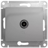 Systeme Electric GLOSSA TV роз.1мест.СУ (окон RG6 1dB) АЛЮМ. GSL000391