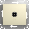 Systeme Electric GLOSSA TV роз.1мест.СУ (окон RG6 1dB) БЕЖ.GSL000291