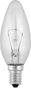 Лампа накаливания MIC Camelion 40/B/CL/E14 прозрачная свеча